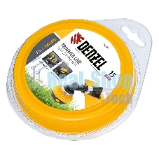 Леска для триммера Denzel круглая 3 мм х 15 м, блистер FLEX CORD