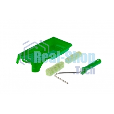 Малярный набор Сибртех для работ по дереву: кювета 150 мм х 290 мм и мини-валик 110 мм