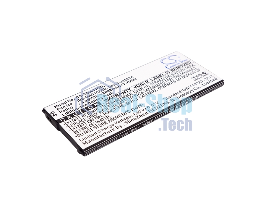 Аккумулятор CameronSinoCS-SMA510SL EB-BA510ABE для Samsung Galaxy A5 (2016) SM-A5103.85V / 2000mAh / 7.70Wh