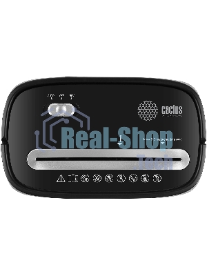 Шредер Cactus CS-SH-P4 черный (секр.P-4) фрагменты 8лист. 15лтр. скрепки скобы пл.карты