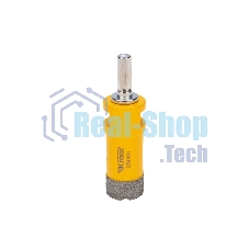 Коронка алмазная профессиональная по керамограниту и железобетону Kranz М14, вакуумное спекание, 25 мм, для УШМ