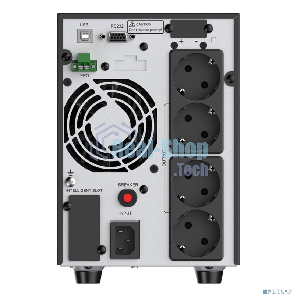 ИБП CBR ESN-1.5KT-4F-LCHERSC Online 1500VA/1500W Tower 4 x Schuko, LCD, HID-USB, RS232, EPO, SNMP slot