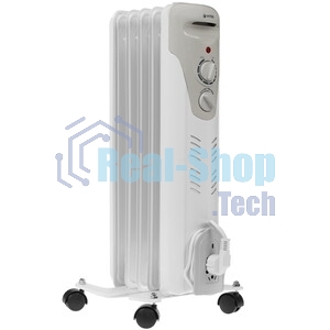 Обогреватель масляный Vitek VT-1707 W (5 секций) белый, 1000 Вт, 10 м2, термостат