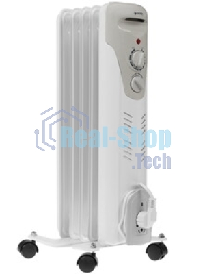 Обогреватель масляный Vitek VT-1707 W (5 секций) белый, 1000 Вт, 10 м2, термостат