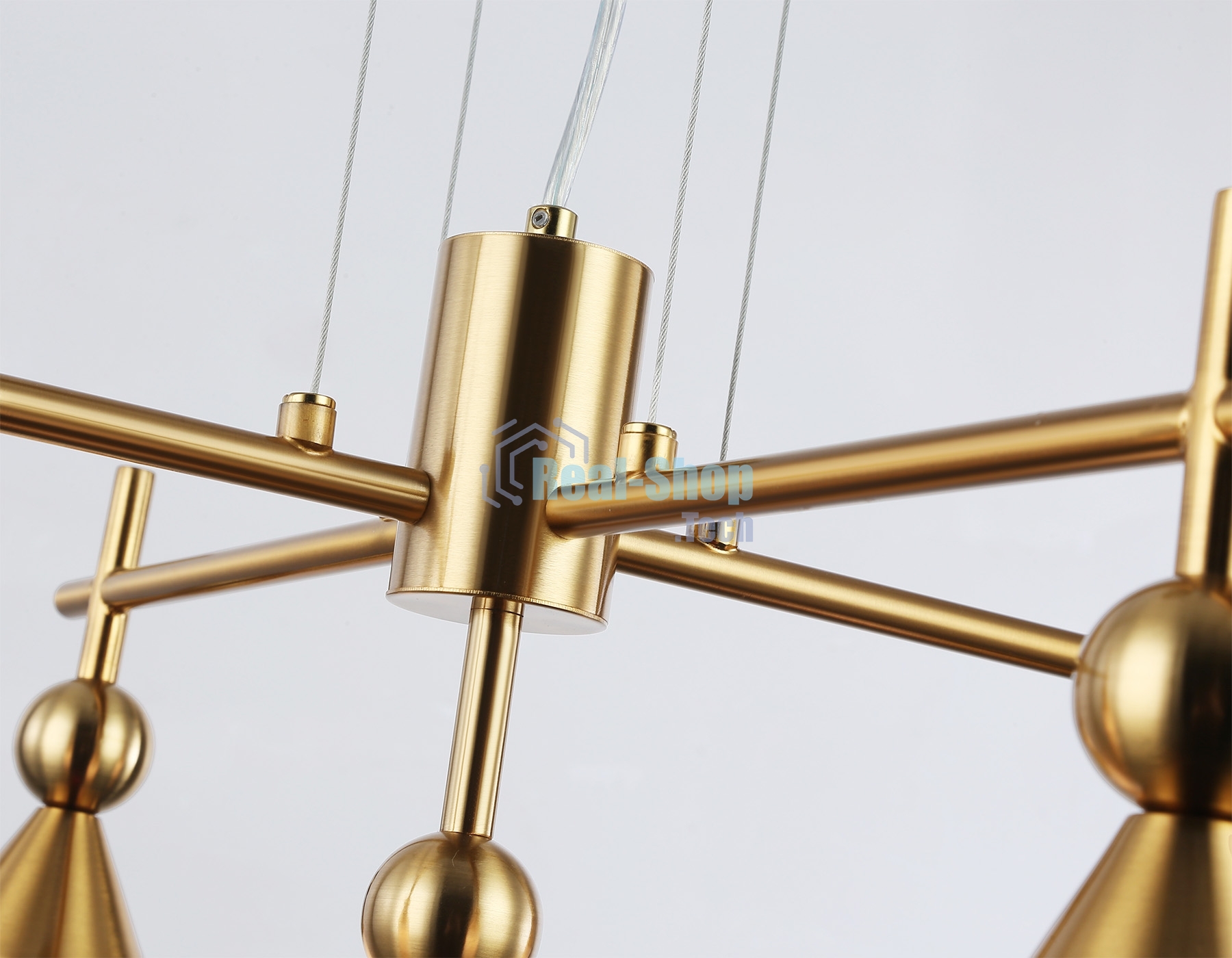 Люстра Ambrella light LH55276/5 BS/FR латунь/белый матовый E14*5 max 40W D520*1390