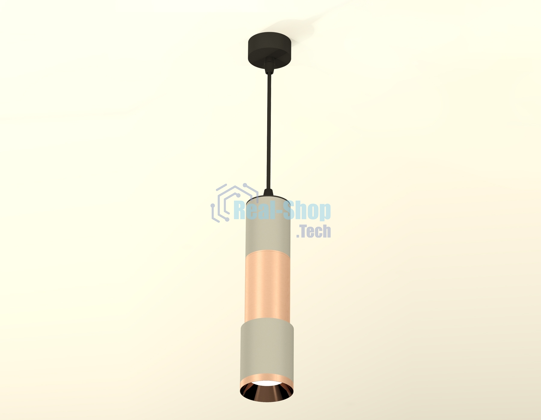 Светильник Ambrella Light XP7423060 SGR/PPG серый песок/золото розовое полированное MR16 GU5.3