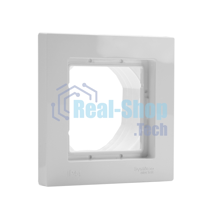 Рамка 1-м ATLAS DESIGN AQUA IP44 белый SchE ATN440101