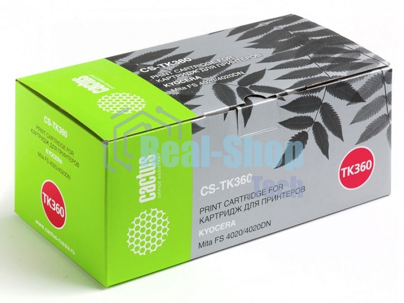 Картридж лазерный Cactus CS-TK360 черный (20000 стр.) для Kyocera Mita FS 4020/4020DN