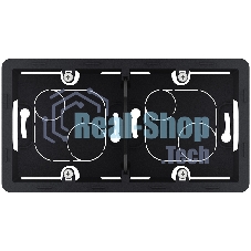 Коробка накладного монтажа 2 поста антрацит