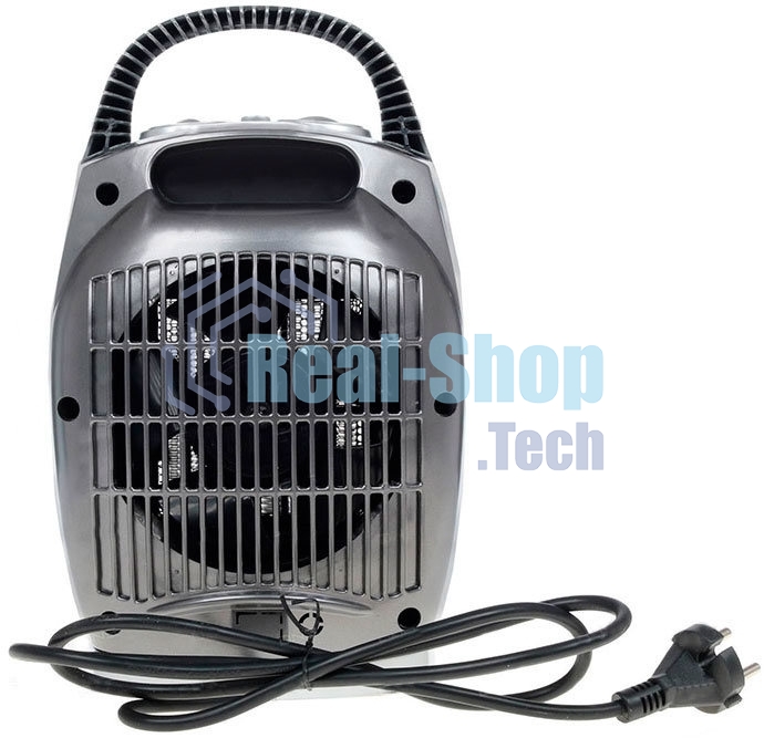 Тепловентилятор Ресанта ТВК-2, серебристый, 900/1800 Вт, 18 м2, термостат, поворот корпуса 67/2/4