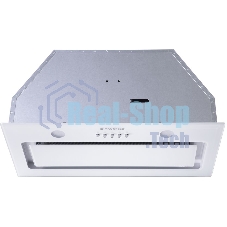 Вытяжка встраиваемая Maunfeld TRAPEZE 601GG белый, 60 см, 1150 куб. м/ч, 54 дБ