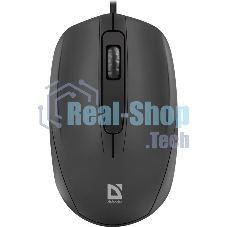 Мышь проводная Defender Alpha MB-507 черный, 1000 dpi, USB, кнопки - 3