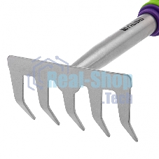 Грабли 5-зубые Palisad, 115х275 мм, стальные, пластиковая рукоятка