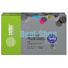 Картридж струйный Cactus CS-EPT693400 (T6934) желтый (350 мл) для Epson SureColor SC-T3000/T3070/T3200/T5000/5200 Картридж струйный Cactus CS-EPT693400 (T6934) желтый (350 мл) для Epson SureColor SC-T3000/T3070/T3200/T5000/5200