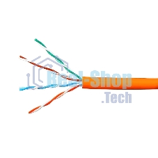 Кабель Cablexpert UPC-5051E-LSZH-4-CU/100 indoor, UTP-LSZH 4x2x0.51, медный, кат.5e, однож., 100м, box, оранжевый