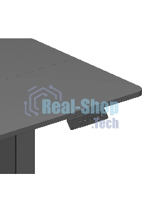 Стол компьютерный Cactus CS-EDL-BBK черный, столешница ДСП, каркас черный