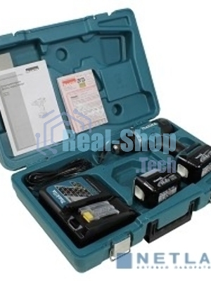 Дрель-шуруповерт Makita DF332DWAE, 12 В, 2 Ач, 35 Нм, бесщеточный