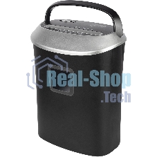 Шредер Cactus CS-SH-P6 черный (секр.P-4) фрагменты 10лист. 21лтр. скрепки скобы пл.карты