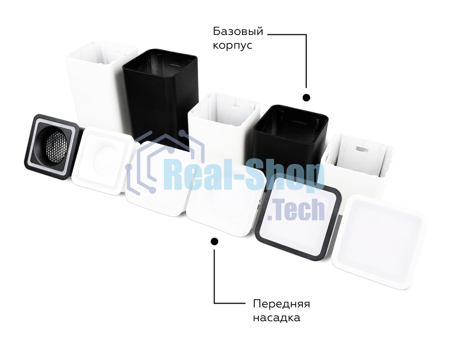 Корпус светильника C7806 SBK черный песок 70*70*H60mm MR16 GU5.3