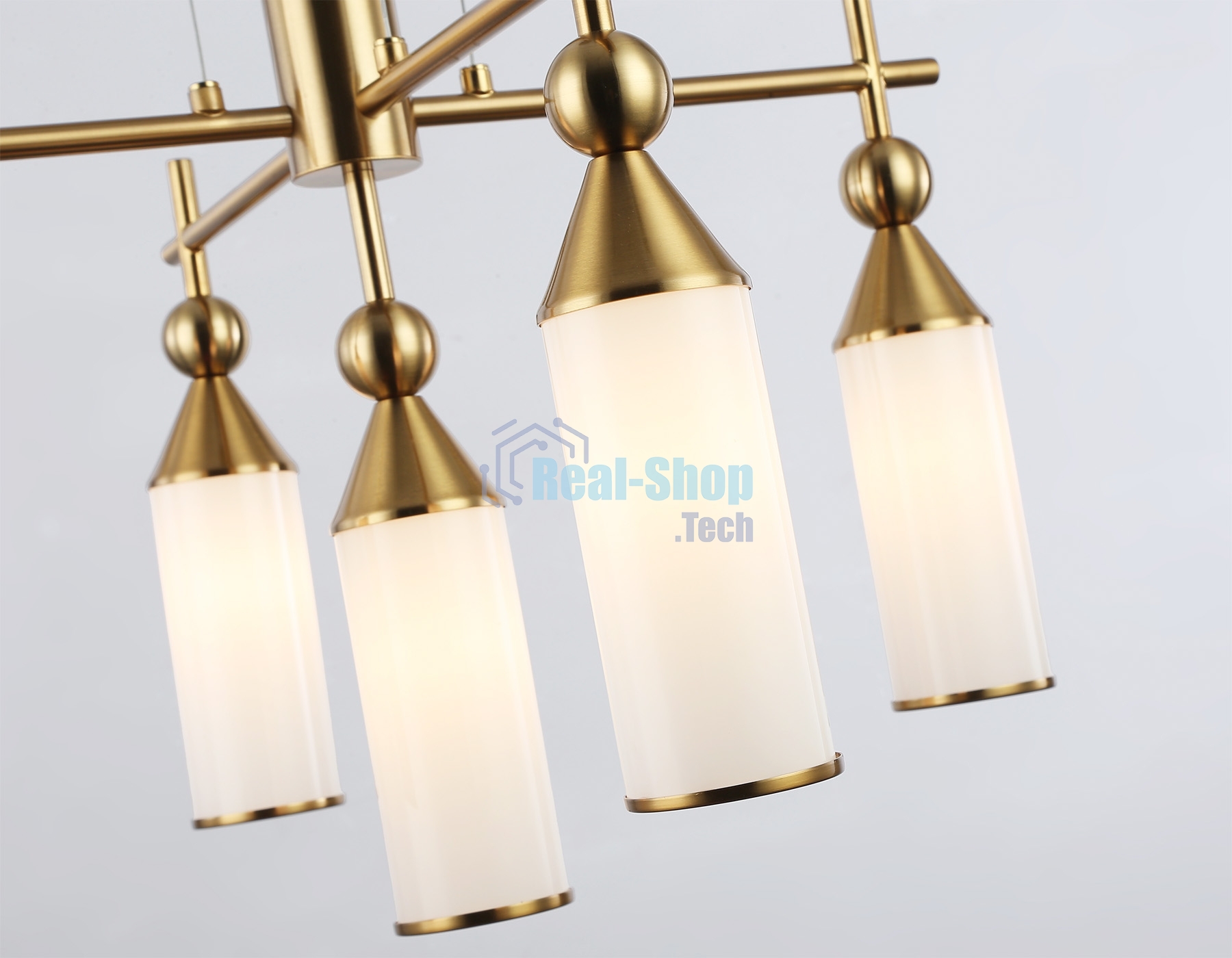 Люстра Ambrella light LH55276/5 BS/FR латунь/белый матовый E14*5 max 40W D520*1390