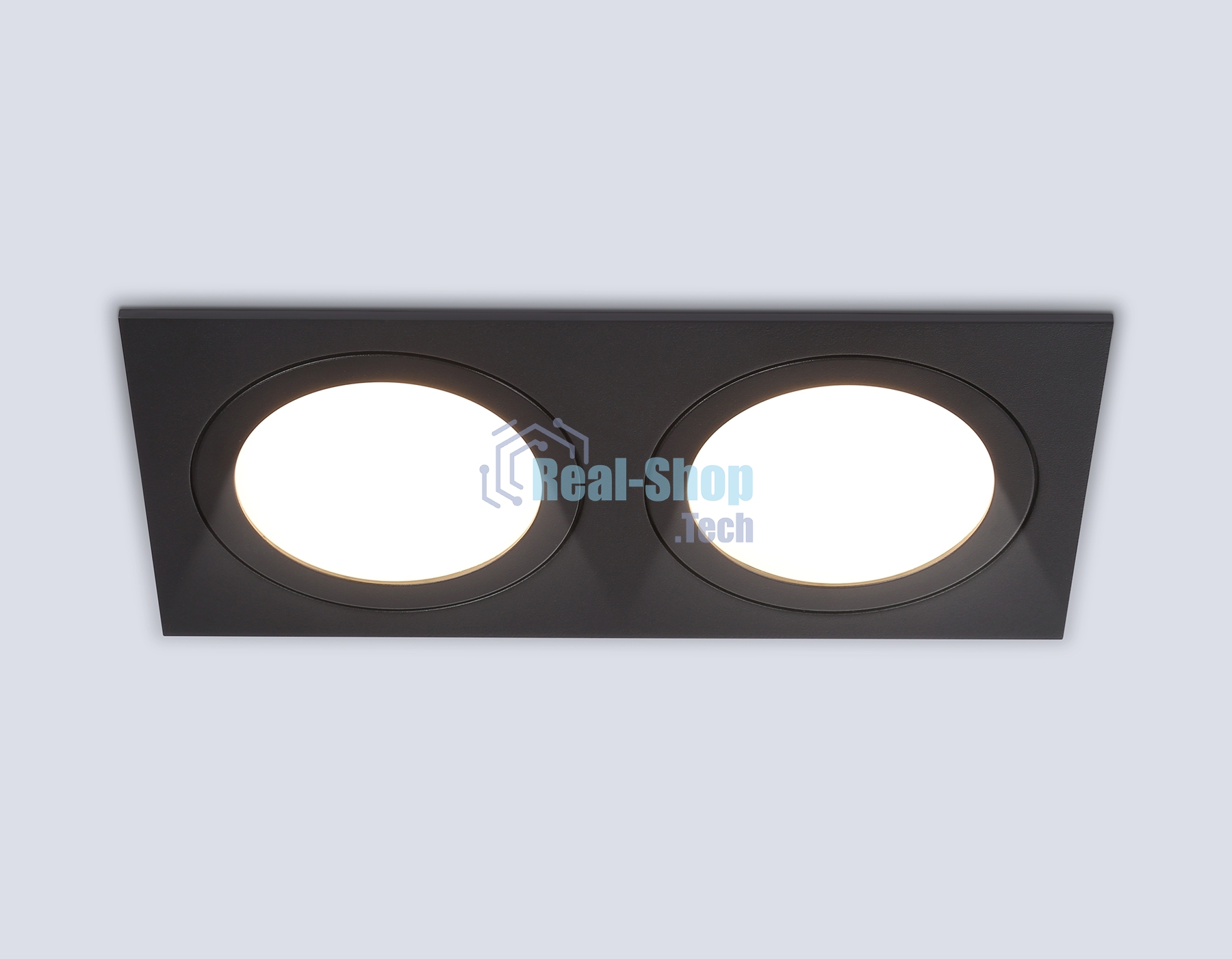 Светильник Ambrella light TN6615/2 BK черный IP44 GX53/2 max 15W 215*110*24