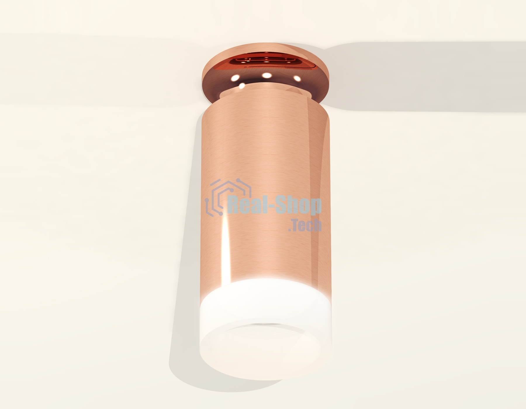 Светильник Ambrella Light XS6326082 PPG/FR золото розовое полированное/белый матовый MR16 GU5.3 (N6906, C6326, N6248)