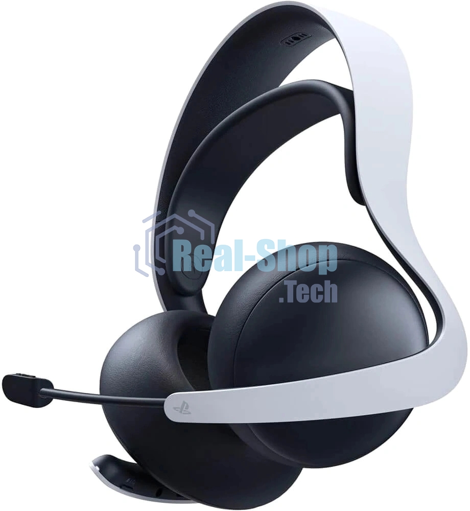 Гарнитура Sony PlayStation PULSE Elite белый-чёрный, беспроводная, радиоканал, до 30 ч, совместимость с PS5