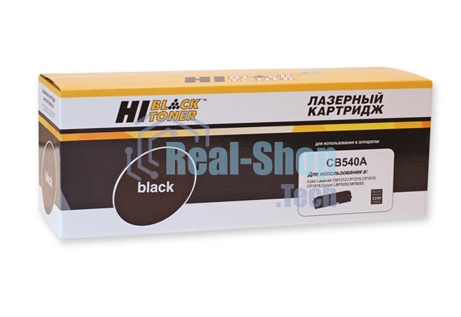 Расходные материалы Hi-Black CB540A/CE320A Картридж для CLJ CM1300/CM1312/CP1210/CP1525/CM1415 Bk 2.2K с чипом, New     