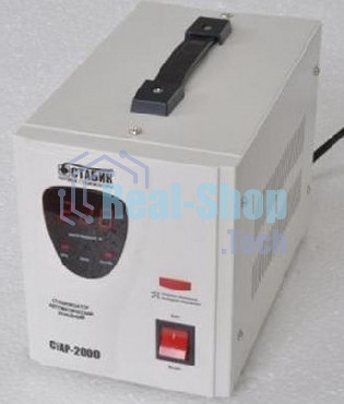 Стабилизатор напряжения RUCELF CTAP-2000VA 2000ВА, диапазон 140-270,однофазный,управление релейное, дисплей,точность 220+-6%, КПД 98%.