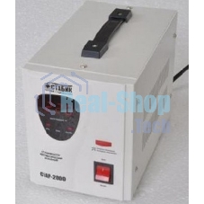 Стабилизатор напряжения RUCELF CTAP-2000VA 2000ВА, диапазон 140-270,однофазный,управление релейное, дисплей,точность 220+-6%, КПД 98%.