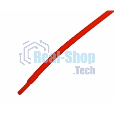 Термоусадочная трубка Rexant 2,0/1,0 мм, красная, упаковка 50 шт. по 1 м