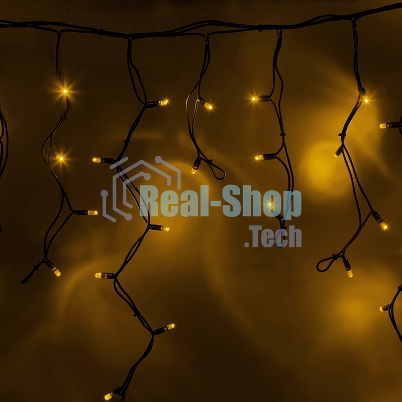 Гирлянда Neon-night Айсикл (бахрома) светодиодный, 5,6 х 0,9 м, черный провод 