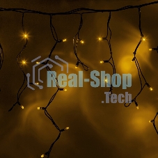 Гирлянда Neon-night Айсикл (бахрома) светодиодный, 5,6 х 0,9 м, черный провод 