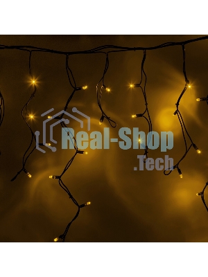 Гирлянда Neon-night Айсикл (бахрома) светодиодный, 5,6 х 0,9 м, черный провод 