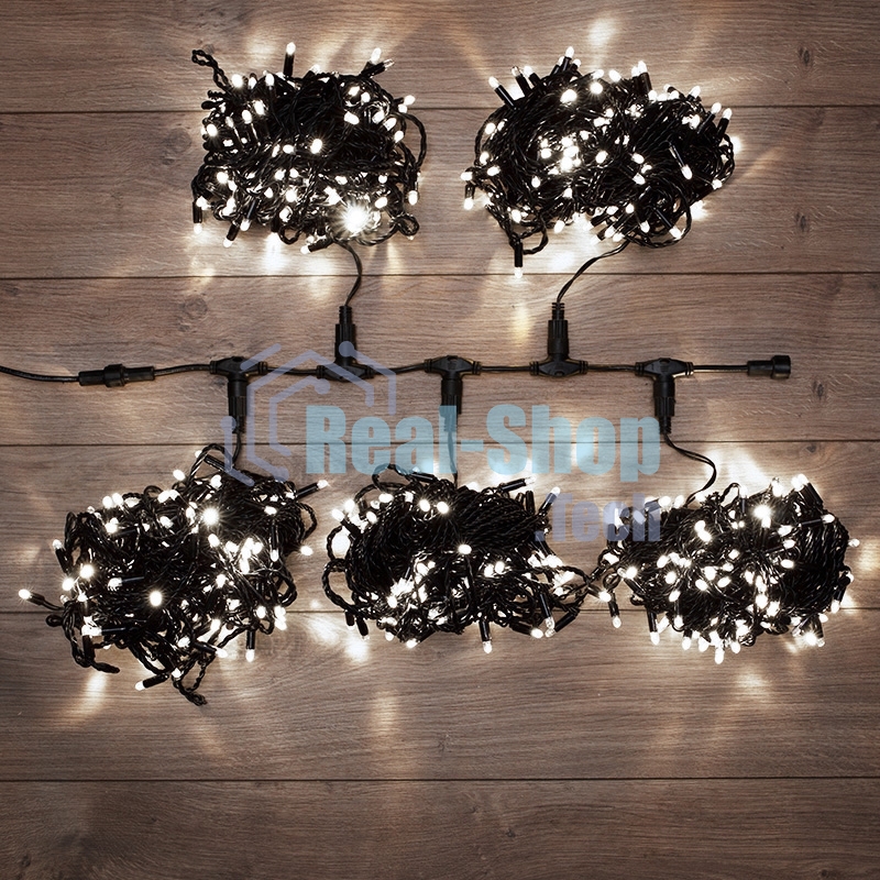 Гирлянда Neon-night LED ClipLight 24V, 5 нитей по 20 метров, цвет диодов белый