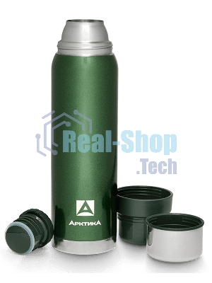 Термос Арктика, 106-900 зеленый, узкое горло 0,9 л американский дизай