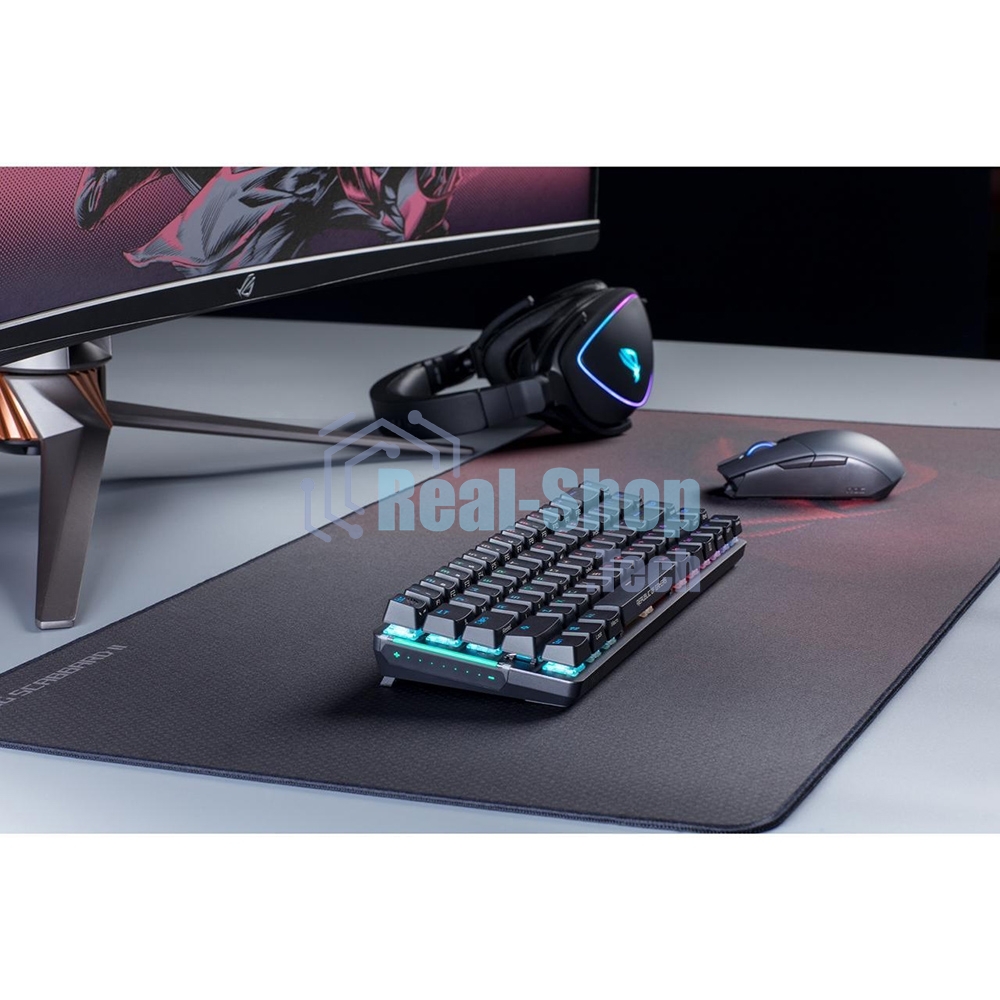 Игровой коврик для мыши ASUS ROG Scabbard II (900 x 400 x 3 мм, резина, тканый материал, cиликон, 90MP00S0-B0UA00)