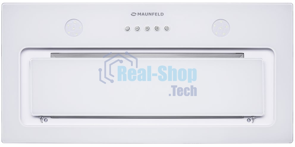 Вытяжка встраиваемая Maunfeld TRAPEZE 601GG белый, 60 см, 1150 куб. м/ч, 54 дБ