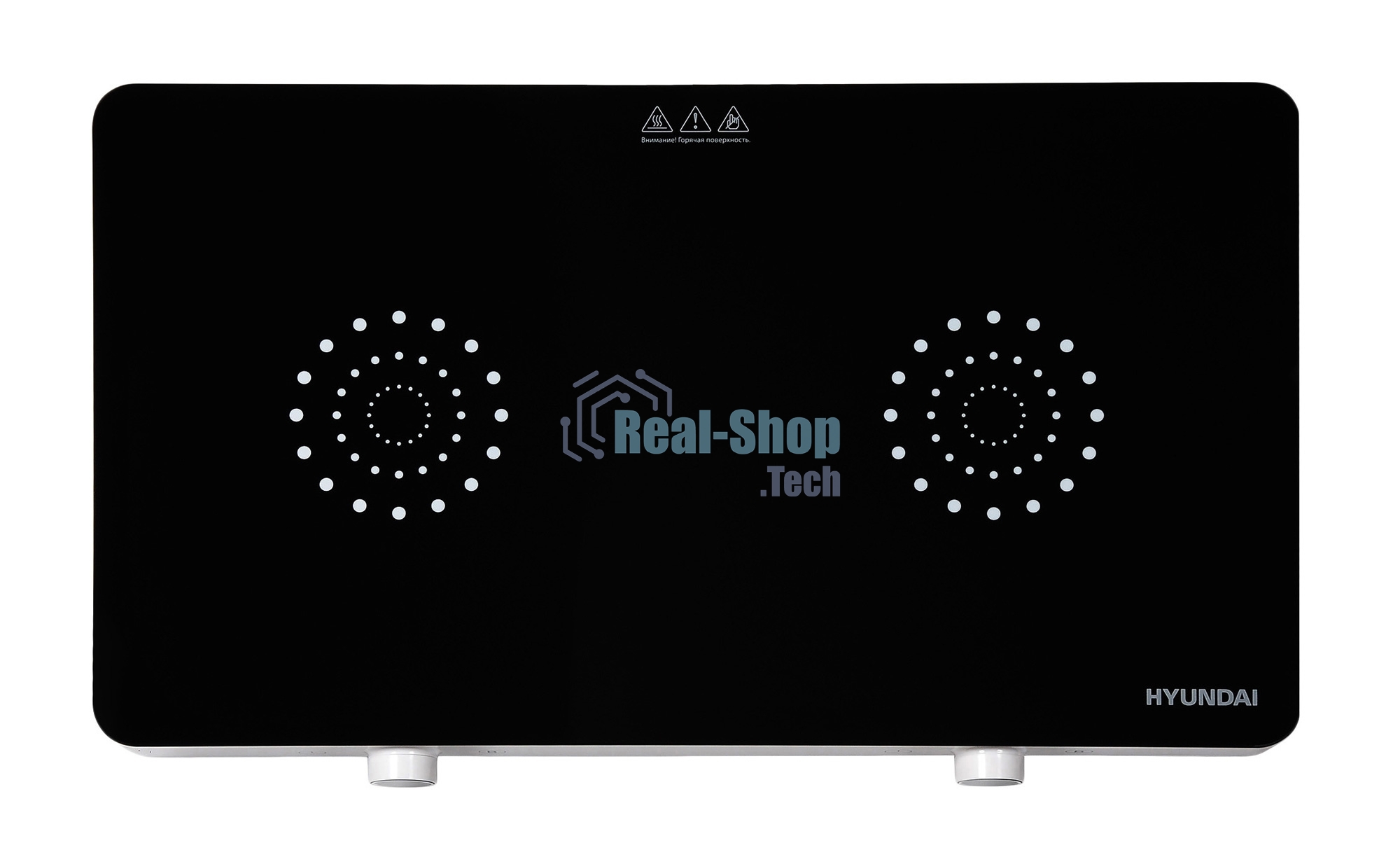 Плита настольная электрическая Hyundai HYC-0108 белый стеклокерамика (настольная)