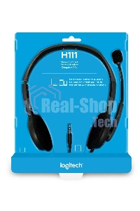 Гарнитура проводная Logitech Headset H111 Stereo grey (981-000594/981-000593/981-000588)