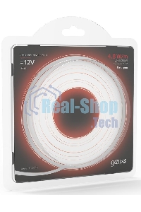 Лента светодиодная 2835 -SMD 4.8W 12V DC красный IP66 (блистер 5м)