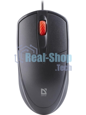 Мышь проводная Defender Icon MB-057 черный, 1000 dpi, USB, кнопки - 3