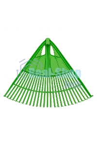 Грабли веерные пластиковые Palisad, 620 мм, 27 плоских зубьев, без черенка,