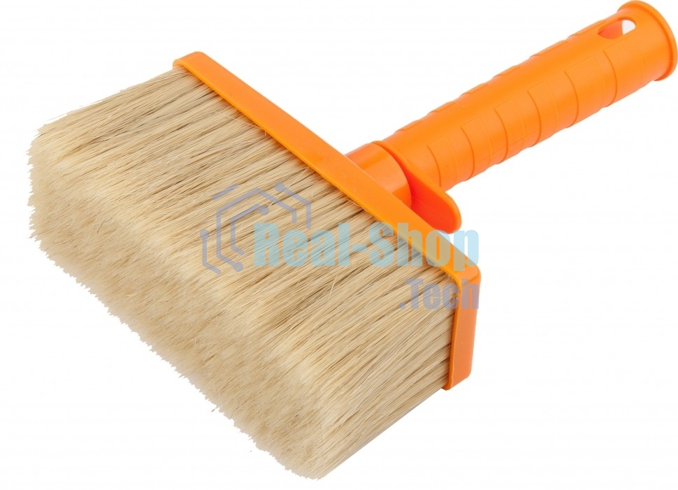 Кисть плоская Matrix для фасадных работ, 140х50 мм, натуральная щетина, пластиковая рукоятка