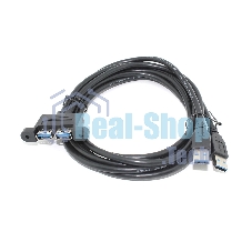 Кабель USB 2.0 для монтажа на корпус 1,5 м