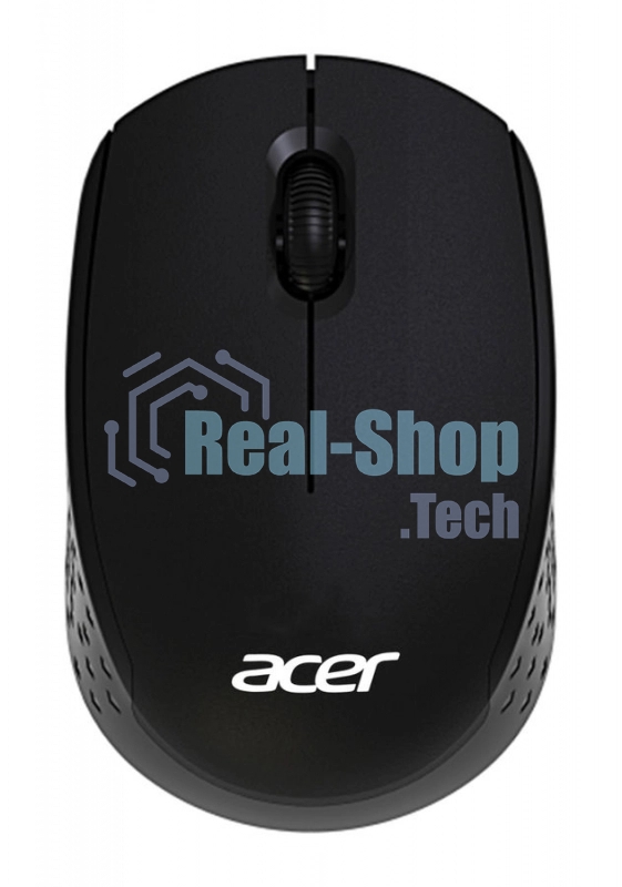 Мышь беспроводная Acer OMR020 черный, 1200 dpi, радиоканал, USB, кнопки - 3