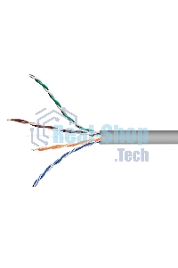 Кабель Cablexpert UPC-5051E-SOL/50, UTP indoor 4x2x0.51, CCA, кат.5е, однож., 50м, серый