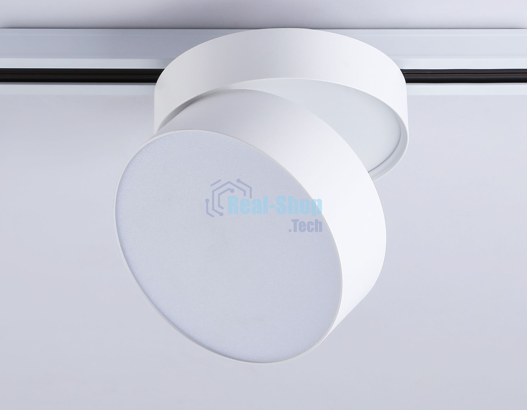Трековый однофазный светодиодный светильник Ambrella light GL6875 WH белый LED 16W 4200K D115*90