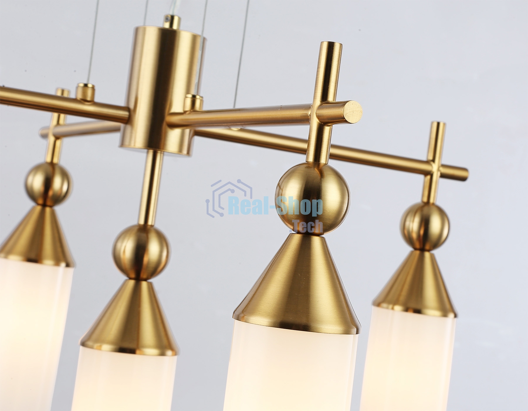 Люстра Ambrella light LH55276/5 BS/FR латунь/белый матовый E14*5 max 40W D520*1390