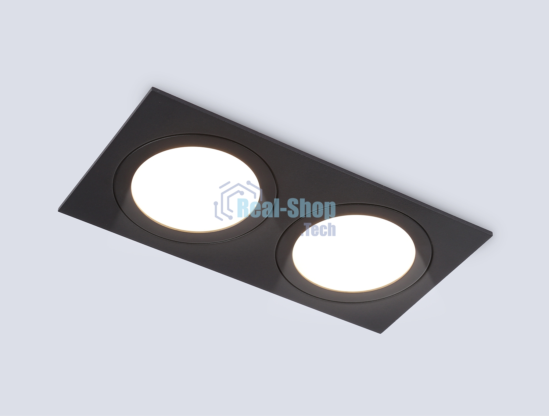 Светильник Ambrella light TN6615/2 BK черный IP44 GX53/2 max 15W 215*110*24